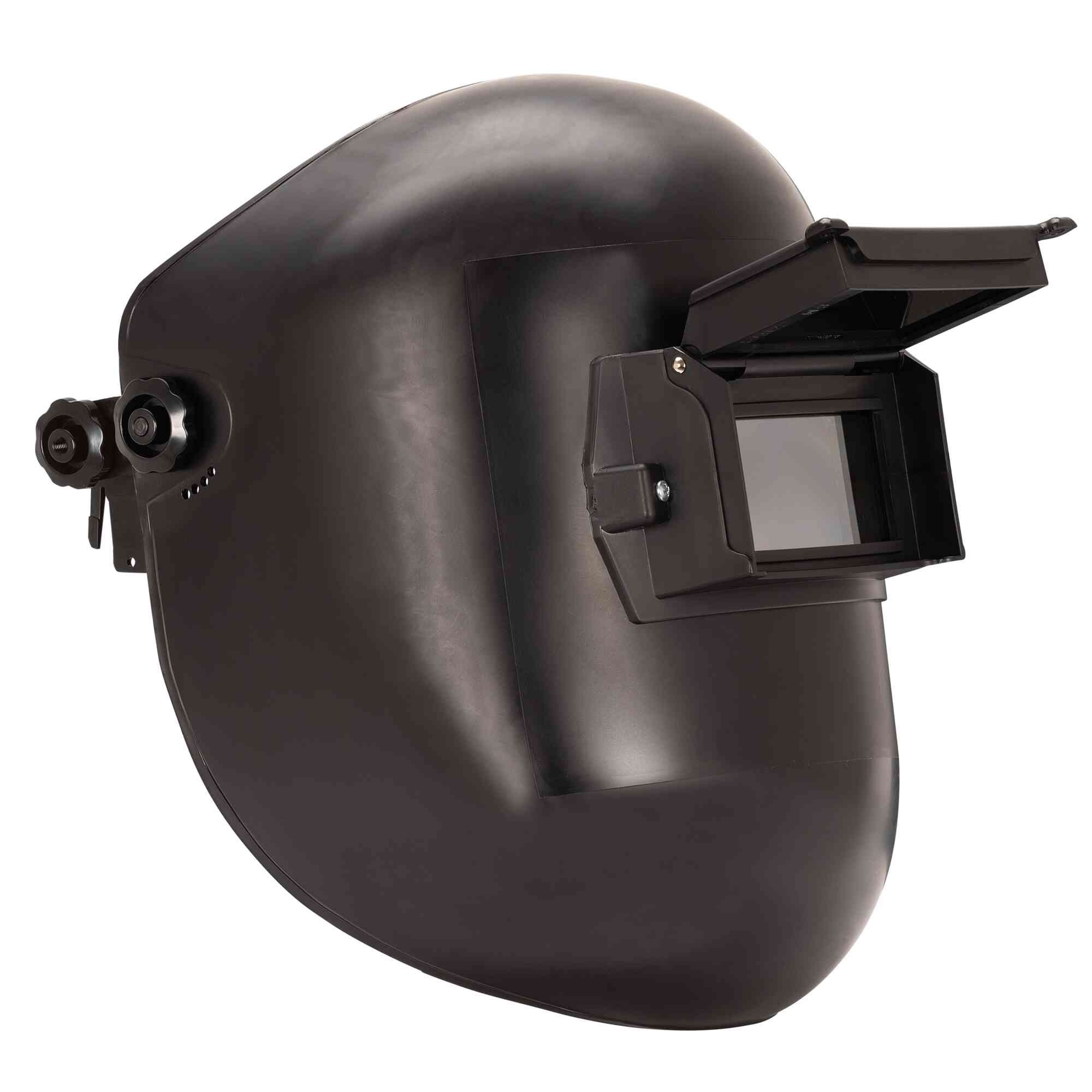 Jackson Safety® - Welding Helmet - Passive - Super Tuff Nylon - Lift Front - 2" x 4.25" Viewing Area - Shade 10 - Slotted Hard Hat Adapter Headgear - Black - 280PL Series - Model # 14302